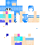 Minecraft skin texture, 64x64 pixels