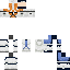 Minecraft skin texture, 64x64 pixels