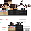Minecraft skin texture, 64x64 pixels