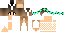 Minecraft skin texture, 64x32 legacy pixels