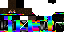 Minecraft skin texture, 64x32 legacy pixels