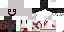 Minecraft skin texture, 64x32 legacy pixels