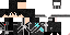 Minecraft skin texture, 64x32 legacy pixels