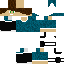 Minecraft skin texture, 64x64 pixels