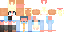 Minecraft skin texture, 64x32 legacy pixels