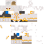 Minecraft skin texture, 64x64 pixels