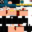 Minecraft skin texture, 64x64 pixels