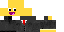 Minecraft skin texture, 64x32 legacy pixels