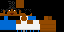 Minecraft skin texture, 64x32 legacy pixels