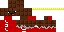 Minecraft skin texture, 64x32 legacy pixels