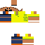 Minecraft skin texture, 64x64 pixels