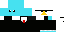 Minecraft skin texture, 64x32 legacy pixels