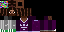 Minecraft skin texture, 64x32 legacy pixels