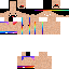 Minecraft skin texture, 64x64 pixels