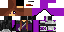 Minecraft skin texture, 64x32 legacy pixels