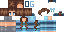 Minecraft skin texture, 64x32 legacy pixels