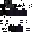 Black Minecraft skin texture, 64x64 pixels