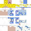Minecraft skin texture, 64x64 pixels