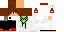 Minecraft skin texture, 64x32 legacy pixels