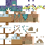 Minecraft skin texture, 64x64 pixels