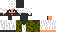Yellow Minecraft skin texture, 64x32 legacy pixels