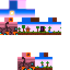 Minecraft skin texture, 64x64 pixels