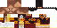 Minecraft skin texture, 64x32 legacy pixels