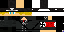 Minecraft skin texture, 64x32 legacy pixels