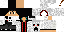 Minecraft skin texture, 64x32 legacy pixels