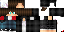 Minecraft skin texture, 64x32 legacy pixels
