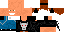 Minecraft skin texture, 64x32 legacy pixels