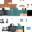 Minecraft skin texture, 64x64 pixels