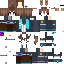 Minecraft skin texture, 64x64 pixels
