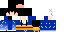 Minecraft skin texture, 64x32 legacy pixels
