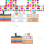Minecraft skin texture, 64x64 pixels