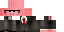 Minecraft skin texture, 64x32 legacy pixels