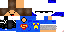 Minecraft skin texture, 64x32 legacy pixels