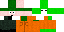 Minecraft skin texture, 64x32 legacy pixels