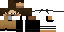 Minecraft skin texture, 64x32 legacy pixels