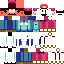 Minecraft skin texture, 64x64 pixels