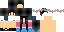 Minecraft skin texture, 64x32 legacy pixels