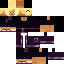 Black pink Minecraft skin texture, 64x64 pixels