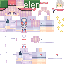 Minecraft skin texture, 64x64 pixels