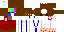 Minecraft skin texture, 64x32 legacy pixels