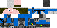 Minecraft skin texture, 64x32 legacy pixels