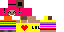 Minecraft skin texture, 64x32 legacy pixels