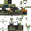 Minecraft skin texture, 64x64 pixels