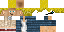Minecraft skin texture, 64x32 legacy pixels
