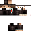 Minecraft skin texture, 64x64 pixels