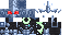 Minecraft skin texture, 64x32 legacy pixels
